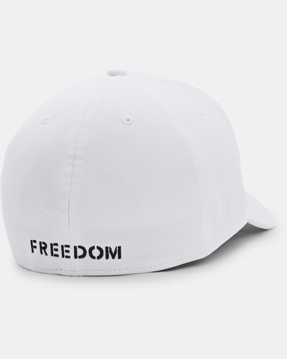Men's UA Freedom Blitzing Hat, White, pdpMainDesktop image number 1
